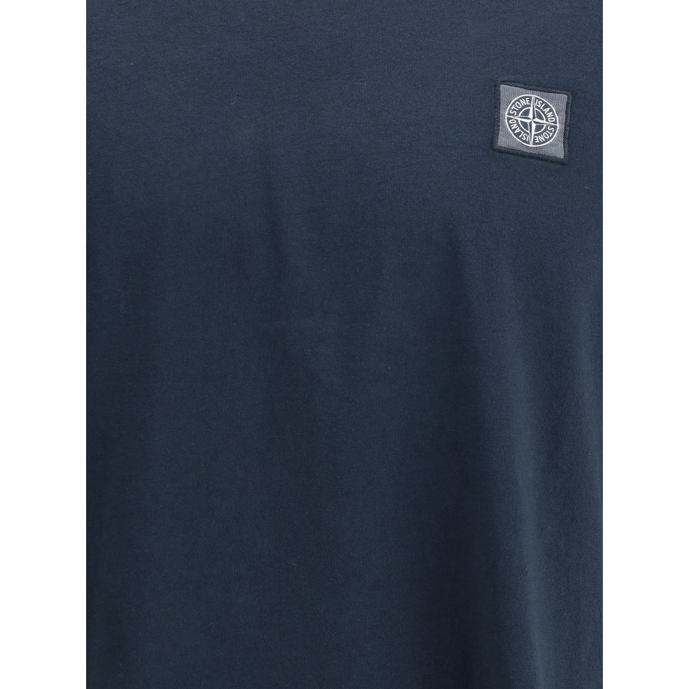 Stone Island T-Shirt mit Logo-Patch
