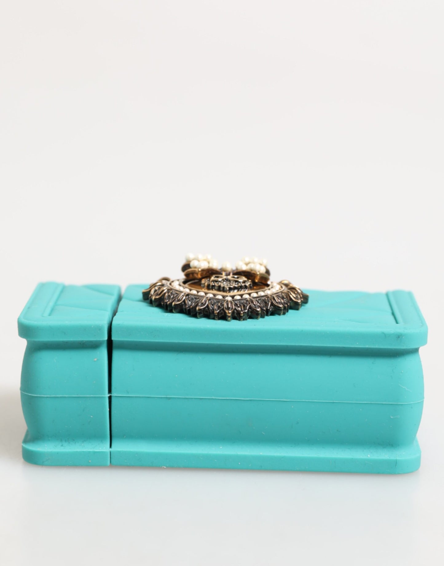 Dolce &amp; Gabbana Türkis Silikon Devotion Herz Cover Tasche Airpods Fall
