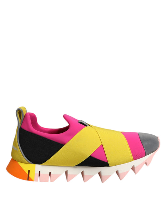 Dolce &amp; Gabbana Mehrfarbige elastische Ibiza-Sneakers aus Neopren