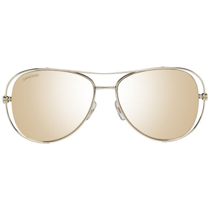 Swarovski Gold Women Sunglass