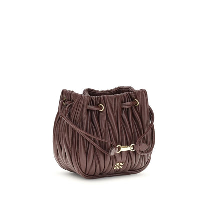 Miu Miu Matelassé nappa leather Pouch