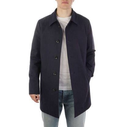 Aquascutum Blue Cotton Men's Jacket