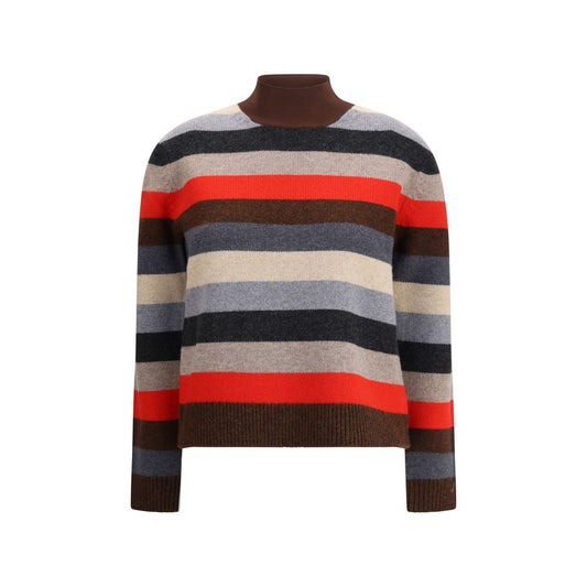 سترة Tory Burch Merino Wool بياقة مدورة