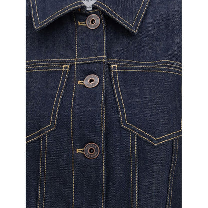 Alexander McQueen Denim Jacket with pointed shoulders