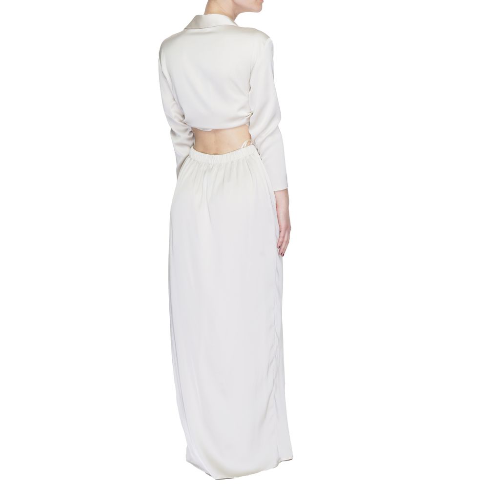 Sandro Ferrone Beige Polyester Lang