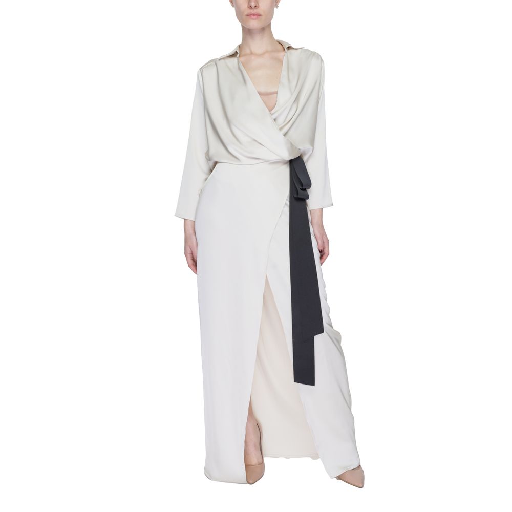 Sandro Ferrone Beige Polyester Lang