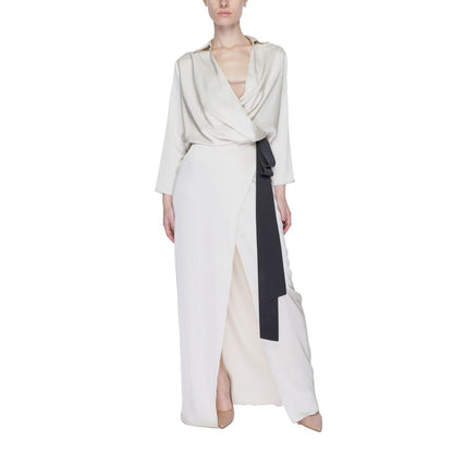 Sandro Ferrone Beige Polyester Lang