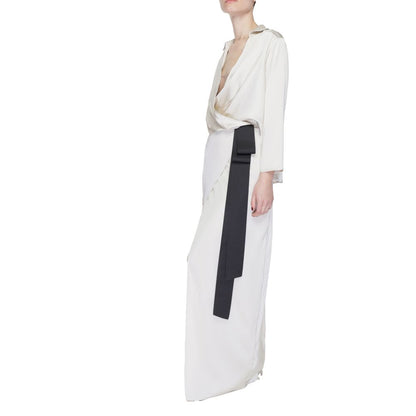 Sandro Ferrone Beige Polyester Lang