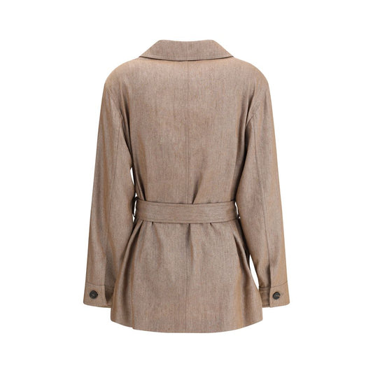 Brunello Cucinelli Safari Jacket in Sparkling Twill