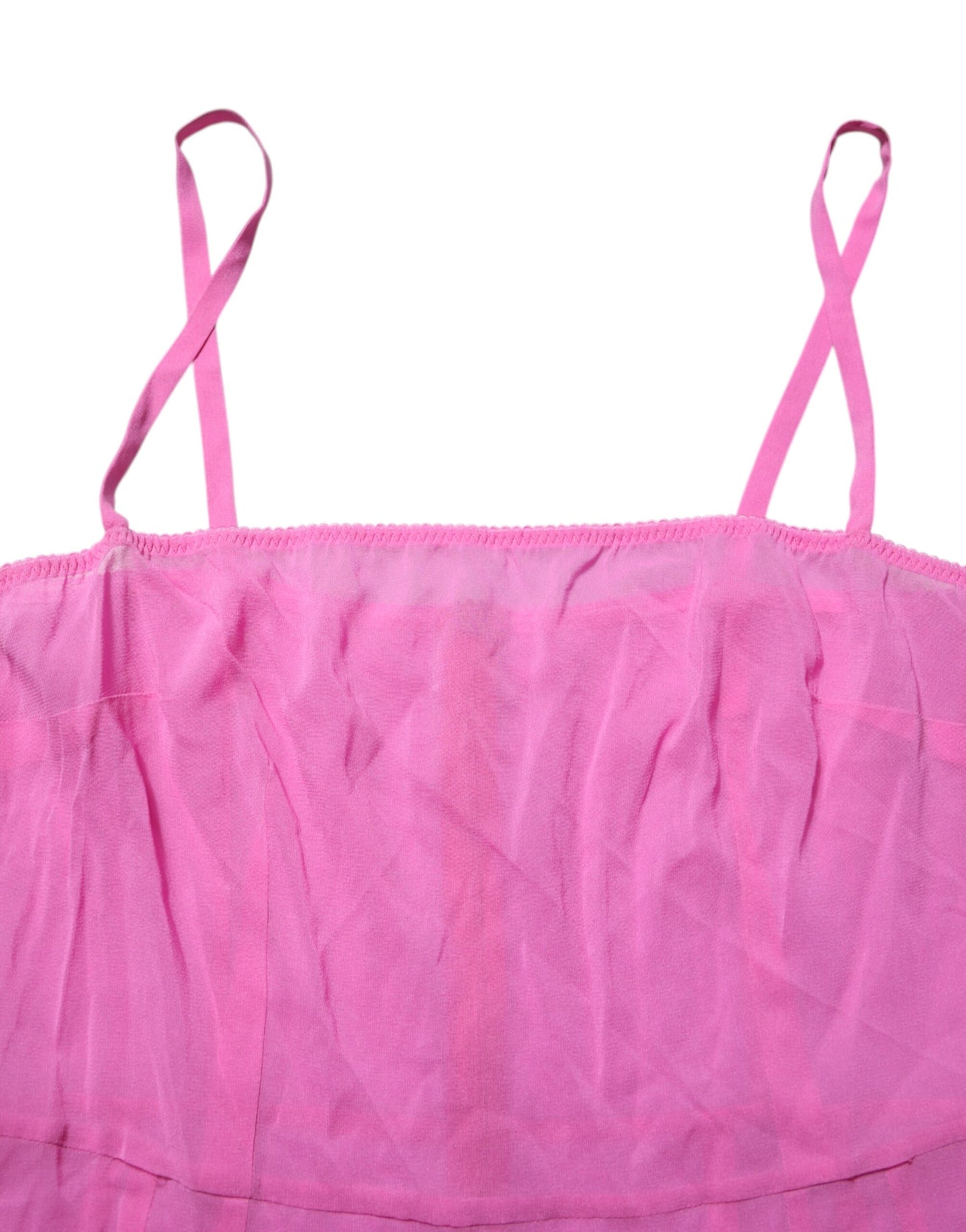 Dolce & Gabbana Pink Chemise Nylon Blend Sheer Lingerie Underwear