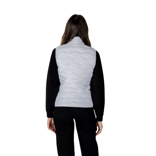 EA7 Emporio Armani White Polyester Sleveless Jacket