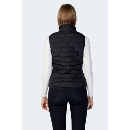 EA7 Emporio Armani Black Polyester Sleveless Jacket