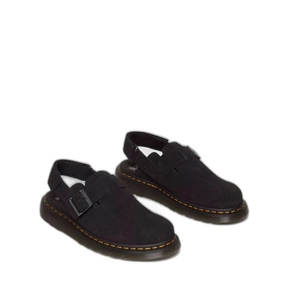 Dr. Martens Black Suede Leather Sandal