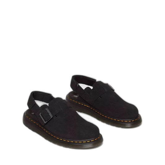 Dr. Martens Black Suede Leather Sandal