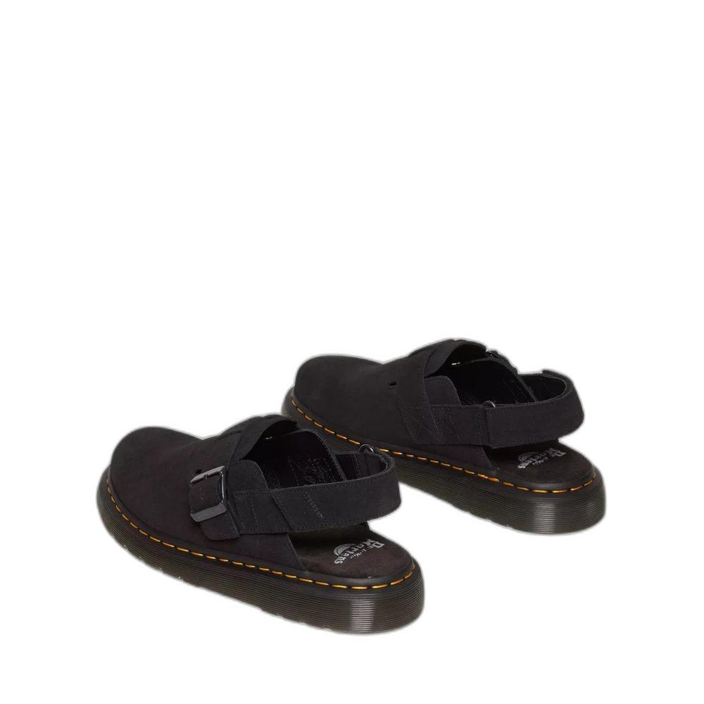 Dr. Martens Black Suede Leather Sandal