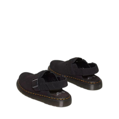 Dr. Martens Black Suede Leather Sandal
