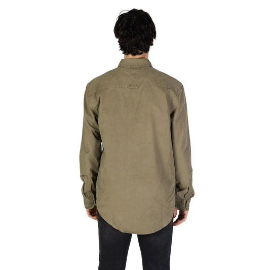 Tommy Hilfiger Jeans Green Recycled Cotton Shirt