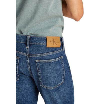 Calvin Klein Jeans Blue Cotton Bermuda