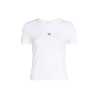 Calvin Klein Jeans White Recycled Cotton T-Shirt