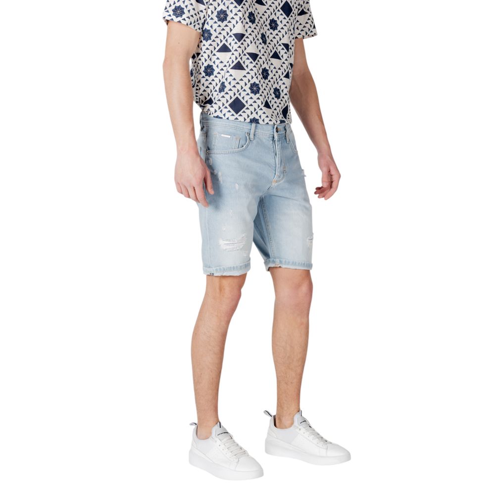 Antony Morato Light Blue Cotton Bermuda