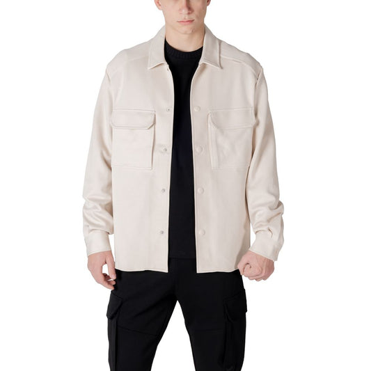 Antony Morato Cream Cotton Sweatshirt