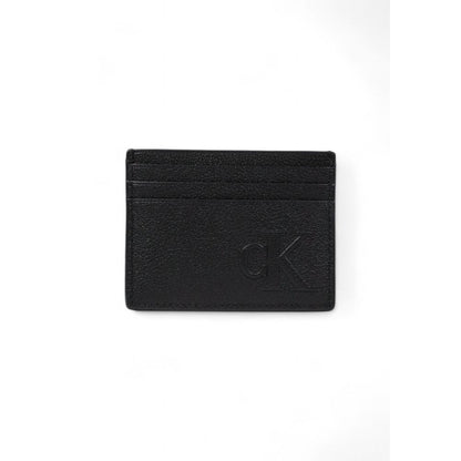 Calvin Klein Jeans Black Leather Cardholder