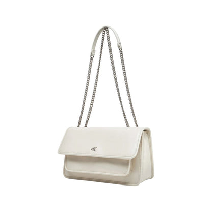 Calvin Klein Jeans Cream Recycled Polyester Handbag