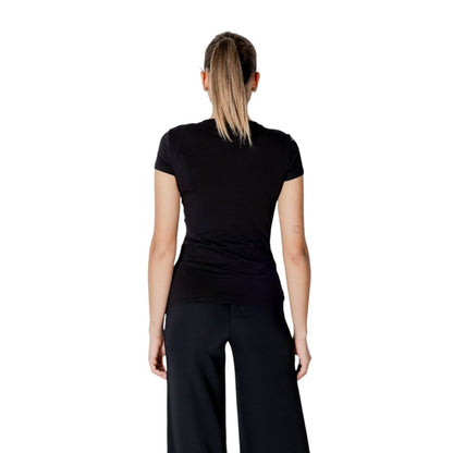 Armani Exchange Black Cotton T-Shirt