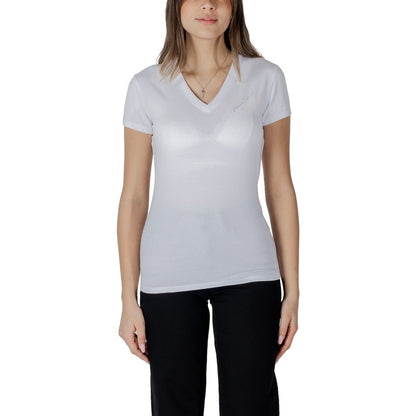 Armani Exchange White Cotton T-Shirt