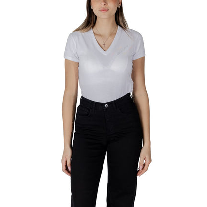 Armani Exchange White Cotton T-Shirt