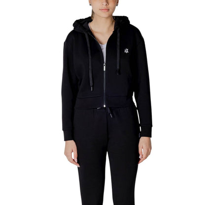 Armani Exchange Black Cotton Hoody