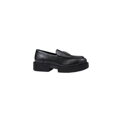 Armani Exchange Black Leather Platform
