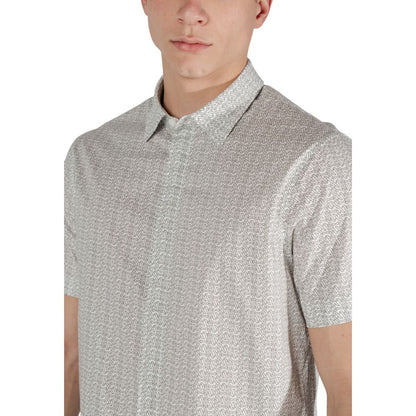 Armani Exchange Cream Cotton Shortsleeve