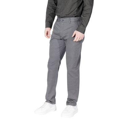 Armani Exchange Blue Cotton Skinny Pant