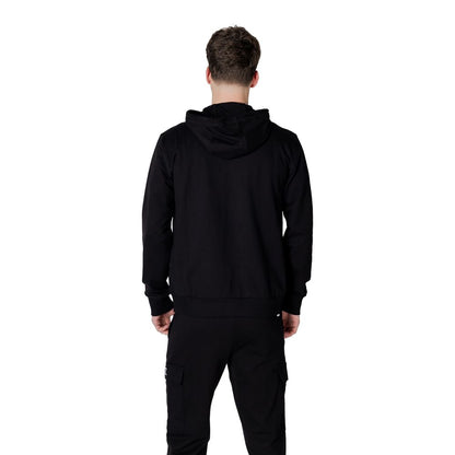 EA7 Emporio Armani Black Cotton Hoody