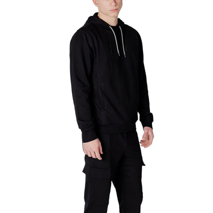 EA7 Emporio Armani Black Cotton Hoody