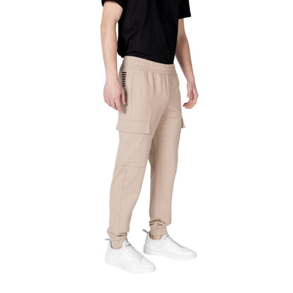 EA7 Emporio Armani Beige Cotton Joggers Workout Pant