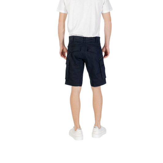Replay Blue Cotton Bermuda