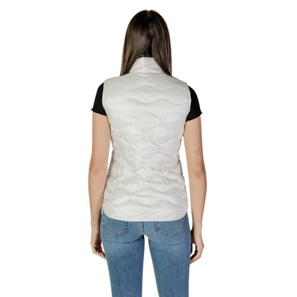 Blauer White Polyamide Sleveless Jacket