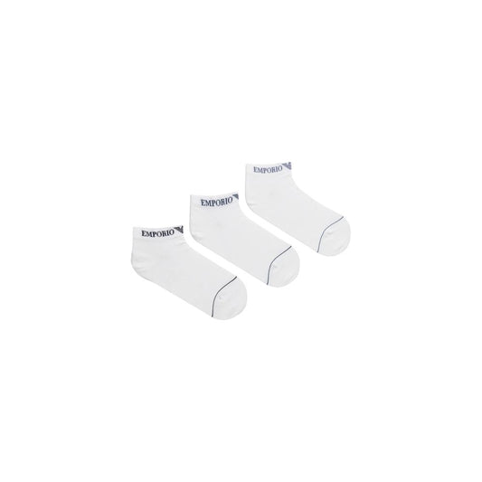 Emporio Armani Underwear White Cotton Sock