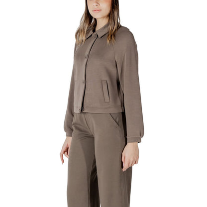 Street One Brown Modal Jackets & Coat