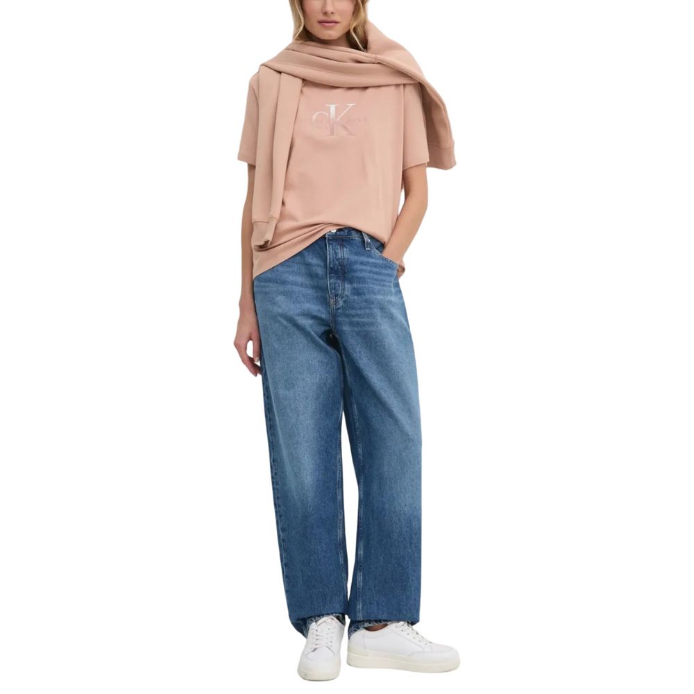 Calvin Klein Jeans Blue Cotton Mom Jean