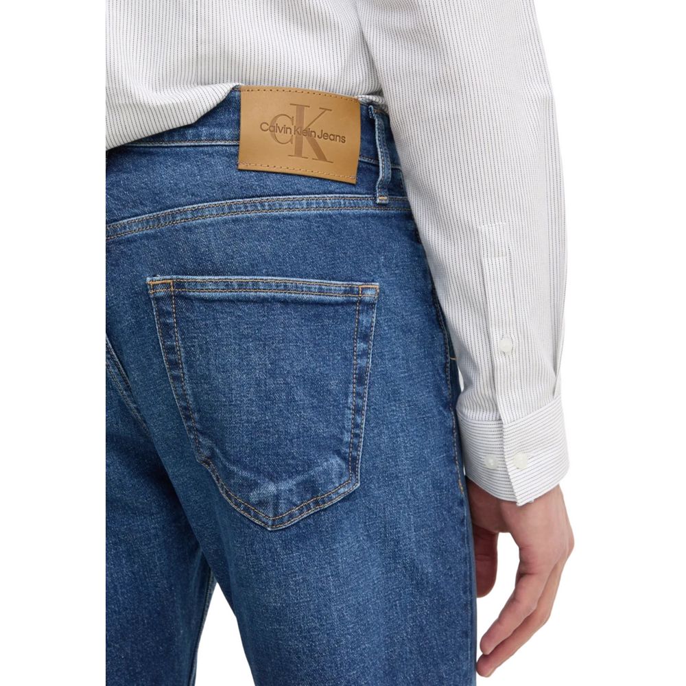 Calvin Klein Jeans Blue Cotton Relaxed Fit Jean