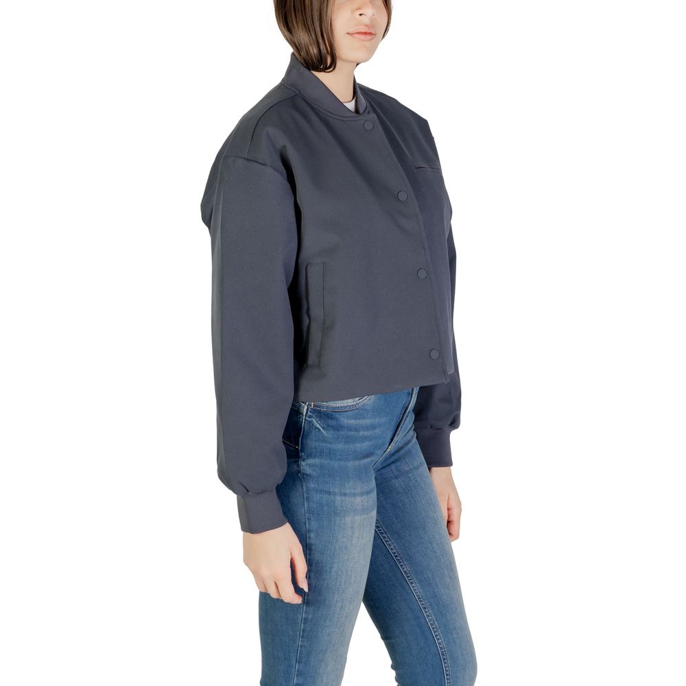 Calvin Klein Jeans Gray Recycled Polyester Jackets & Coat