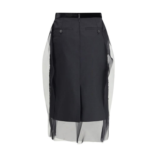 Sacai Sequin Embroidery Skirt