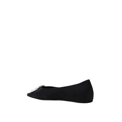 Amina Muaddi Camellia Ballerina Flats