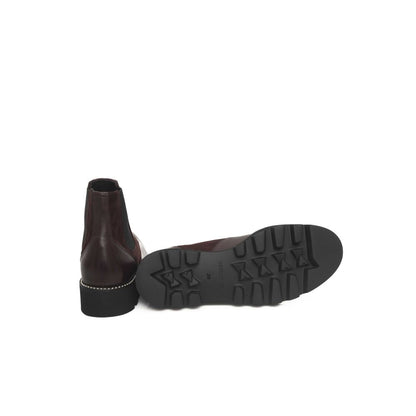 Cerruti 1881 Burgundy Cowhide Women Boot