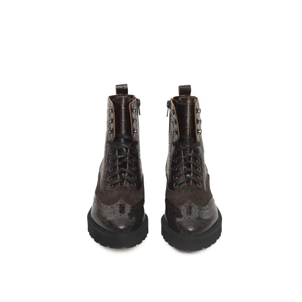 Cerruti 1881 Brown Cowhide Women Boot
