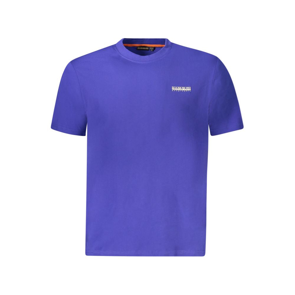 Napapijri Blue Cotton Men T-Shirt