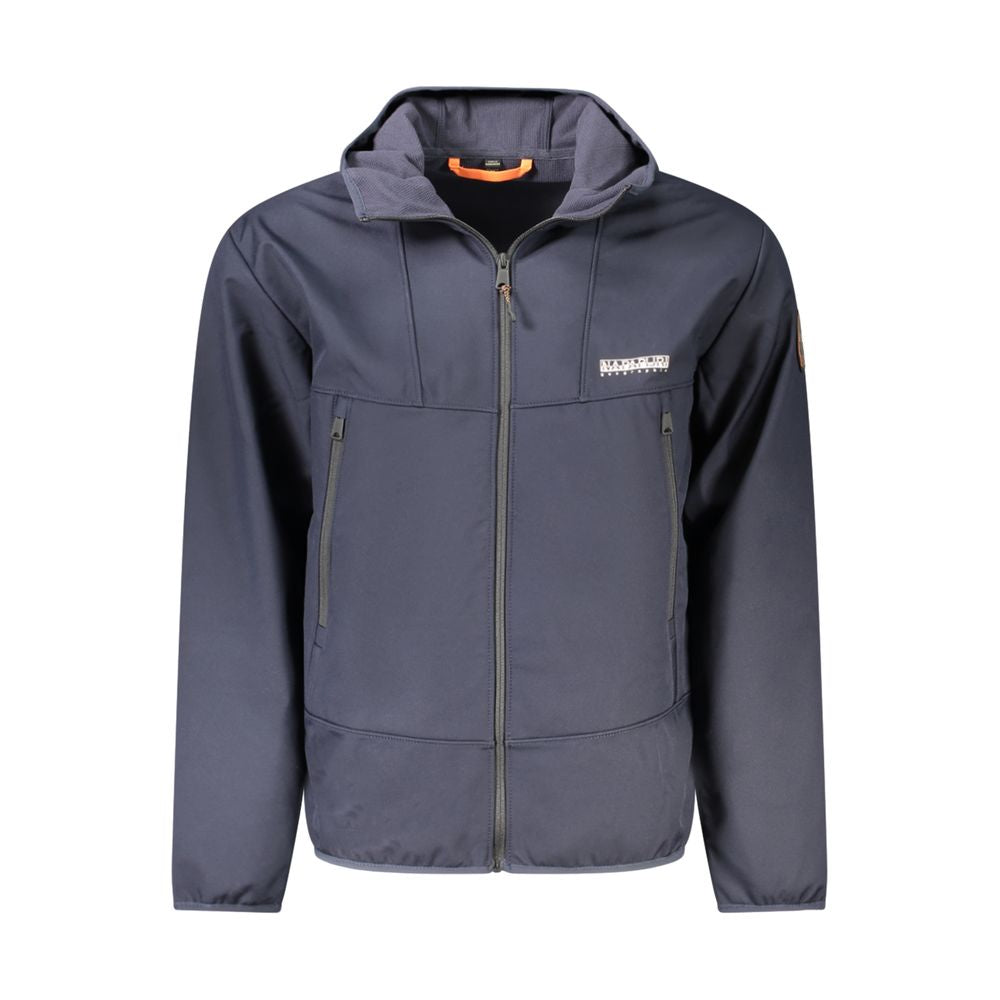 Napapijri Blue Polyester Men Jacket